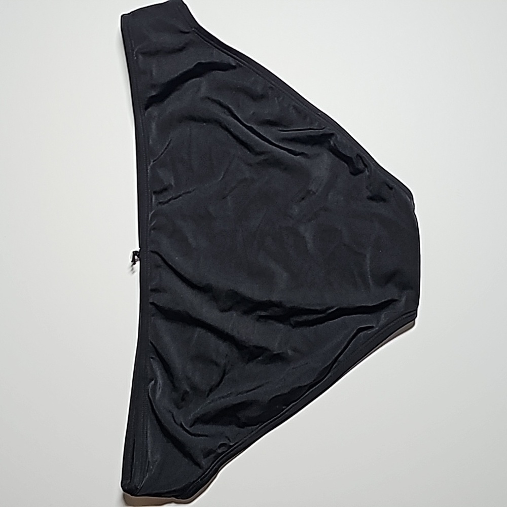 Shade & Shore Bikini Bottom Swimsuit Low Rise Medium Coverage Black L 12 14 - Picture 3 of 6